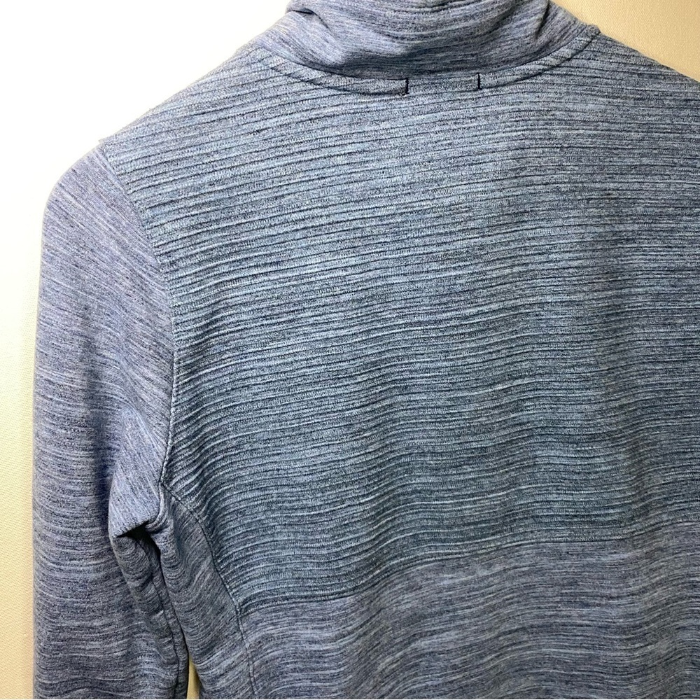 L.L Bean Women heather light blue cowl neck pullover size small petite - Picture 3 of 9